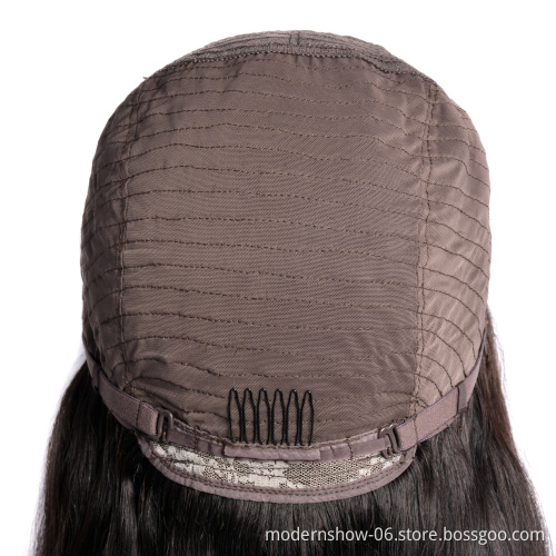 Best Selling Straight Human Hair Wig Silky Straight  4*4 Lace Closure Wig Natural Color Cuticle Aligned Lace Front Hair Wigs
